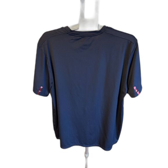 Champion XL USA Athletic Shirt with Reflective Red Stripes Patriotic Wicking - Picture 2 of 4